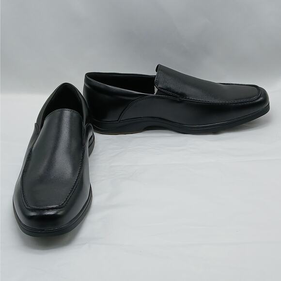 Giorgio Brutini Abrams Mens Dress Shoes 9.5 Black Leather Slip On Memory Foam - Picture 2 of 11